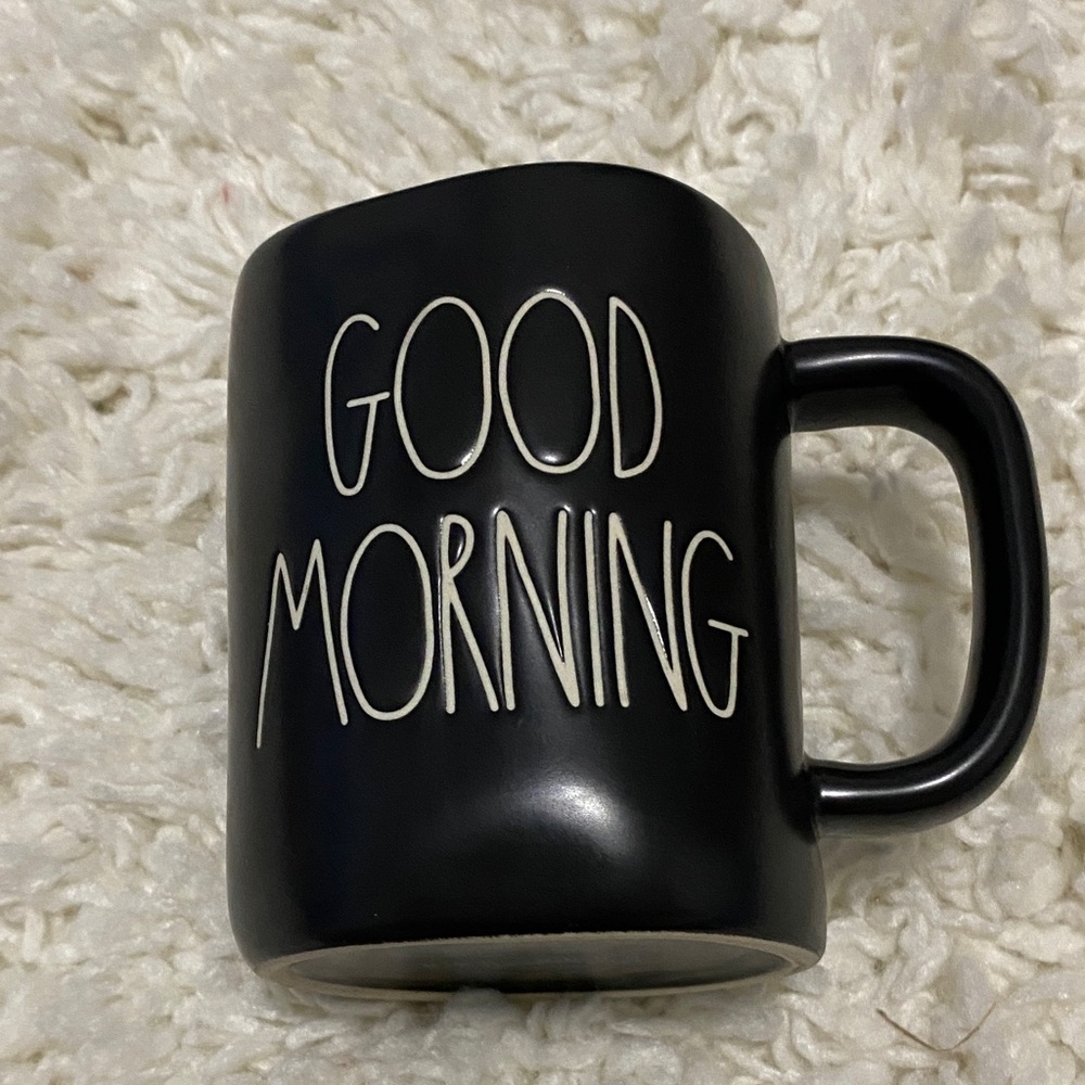Rae Dunn mug magenta artisan collection “good morning” handcrafted farmhouse mug - Picture 3 of 15